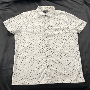 Forever 21 Polka Dot Button Down Size XL